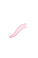 Obraz na płótnie Canvas Pink Wavy Lines 