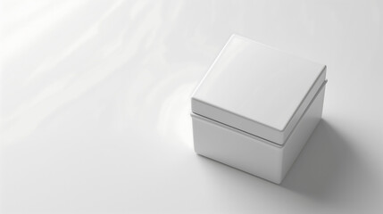 White Paper Box or Plain Box, Packaging, Mock Up