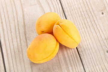 Ripe sweet juicy apricot heap