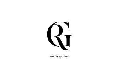 GR, RG, R, G, Abstract Letters Logo Monogram