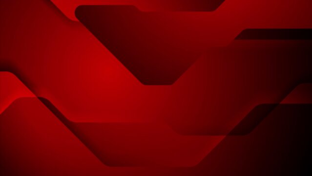 Dark red geometric tech abstract background. Seamless looping minimal motion design. Video animation Ultra HD 4K 3840x2160