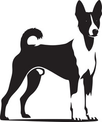  Basenji Dogs Silhouette