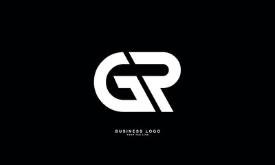 Obraz premium GR, RG, R, G, Abstract Letters Logo Monogram