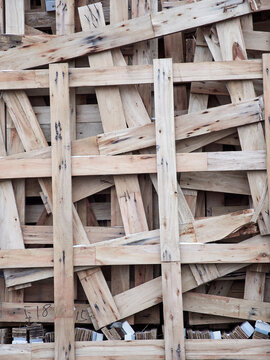 texture of wooden pallets and structures