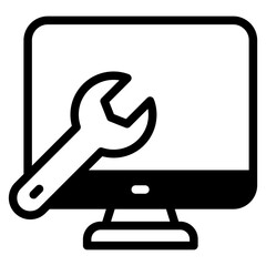 computer setting, computer repair icon