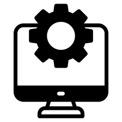 computer setting, computer repair icon