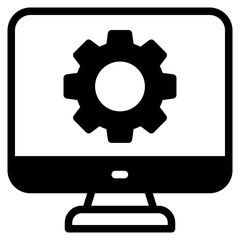 computer setting, computer repair icon