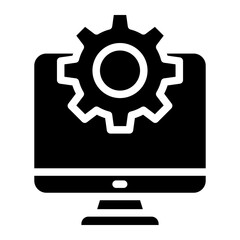 computer setting, computer repair icon