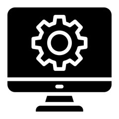 computer setting, computer repair icon