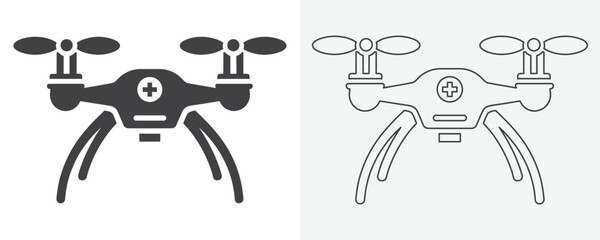 Drone black icon. Vector drone icon black design. drone icon symbol design drone icon or logo isolated sign symbol vector illustration black drone on white background vector art