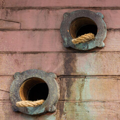 boat anchor rope holes © Noel