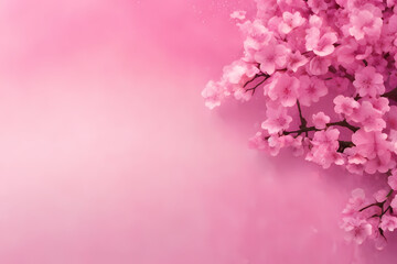 Cherry Blossom Pink Glowing Grainy Gradient Background Noise Texture for Webpage Header or Banner Design.