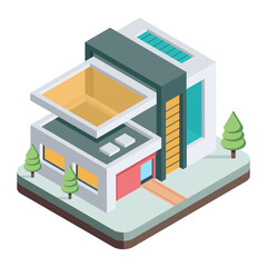 Modern Buildings Icon