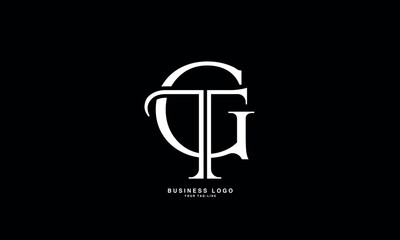 GT, TG, G, T, Abstract Letters Logo Monogram