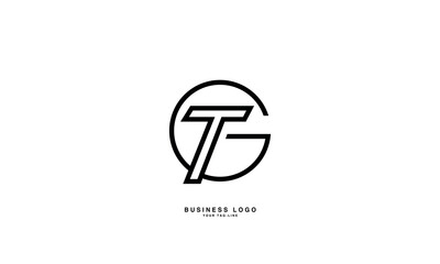 GT, TG, G, T, Abstract Letters Logo Monogram