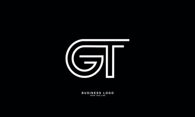 GT, TG, G, T, Abstract Letters Logo Monogram