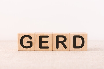 GERD - Gastroesophageal Reflux Disease acronym, medical concept background