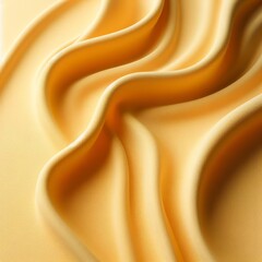 Minimal yellow fabric texture background. smooth elegant wavy light with cpoy space