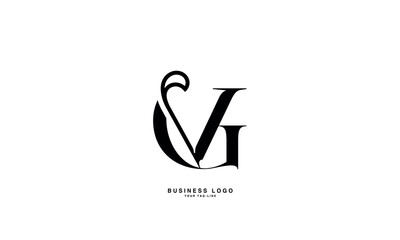 GV, VG, G, V, Abstract Letters Logo Monogram