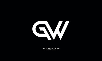 GW, WG, G, W, Abstract Letters Logo Monogram
