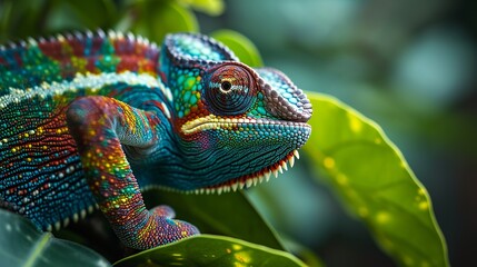 Colorful Reptile in Natural Habitat