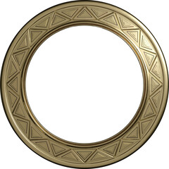 ゴールド円形フレーム