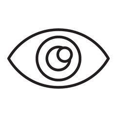Eyes line icon.