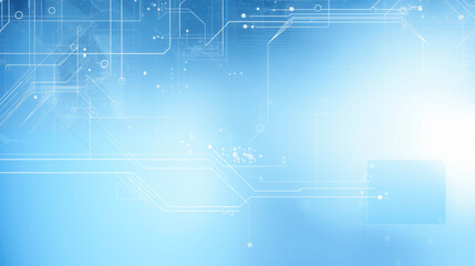 Obraz premium Abstract technology background of glowing blue mesh or interwoven lines on a dark background. Blue lines background.