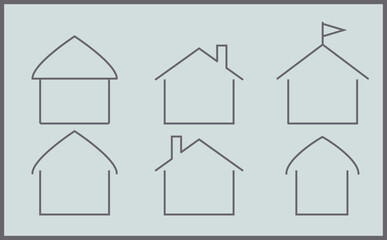 ナチュラルな家のフレームセット
