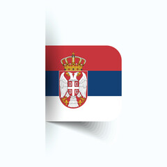 Serbia national flag, Serbia National Day, EPS10. Serbia flag vector icon