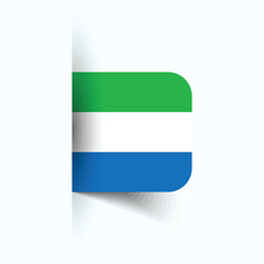 Sierra Leone national flag, Sierra Leone National Day, EPS10. Sierra Leone flag vector icon