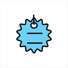 price tag icon vector stock illustration 