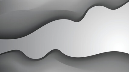 Abstract white and light gray wave modern soft luxury texture with smooth and clean vector background for wallpaper and backdrop