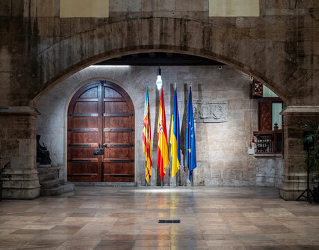 Interior del edifico de la Generalidad Valencia (Espa&ntilde;a)