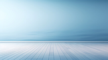 Empty concrete floor, 3D rendering sea view square with clear sky background
