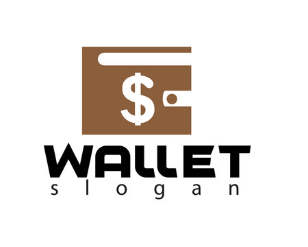 creative wallet icon logo design template