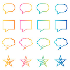 bubbles set, speech bubbles 