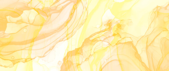 Yellow orange watercolor texture vector background for cards, flyer, poster, banner and cover design. Hand drawn spring watercolor brush strokes illustration for your design. Summer backdrop.