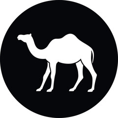 Camel logo. Isolated koala on white background