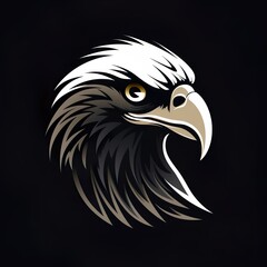 Fototapeta premium eagle logo esport and gaming vector mascot design