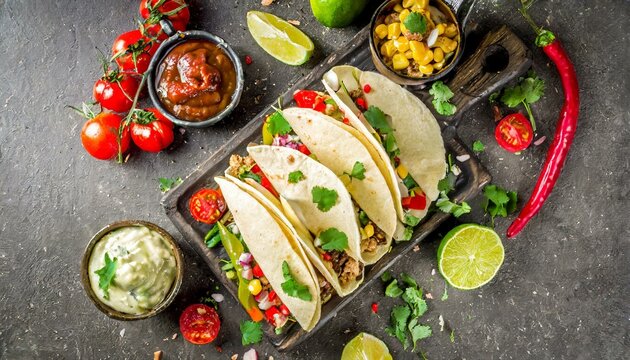 Quesadillas presented in a Tasteful Way with Melted Cheese on a Platter - Spanish or Mexican Cuisine
