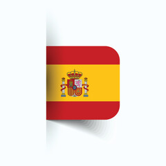 Spain national flag, Spain National Day, EPS10. Spain flag vector icon
