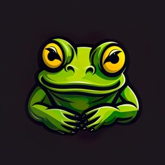 frog logo esport and gaming vector mascot design