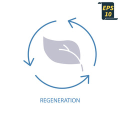 regeneration
 icons  symbol vector elements for infographic web