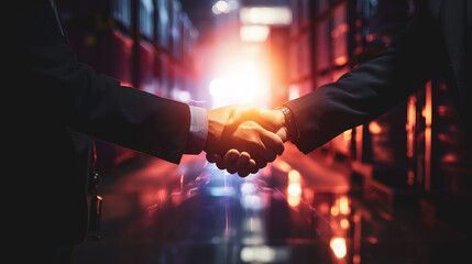 Business Partner Greetings, Management, Mergers, Business, Financial, and Investment Background Business Joint Venture Concept Teamwork and Success