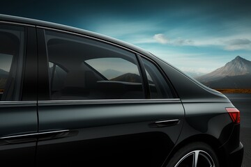 A mockup of the car's side window is generated AI