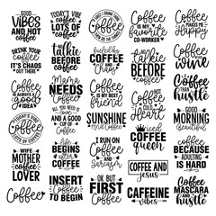 Fototapeta premium 30 Coffee design Bundle