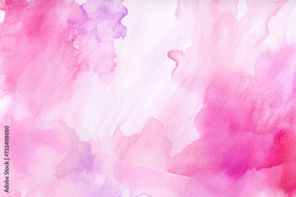 Aufkleber a vibrant watercolor painting featuring shades of pink and purple on a clean white background. ideal