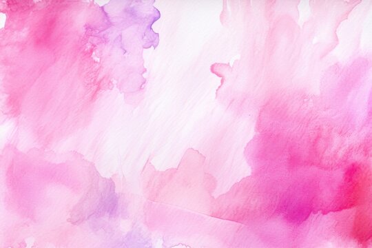 A vibrant watercolor painting featuring shades of pink and purple on a clean white background. Ideal for adding a pop of color and artistic touch to various design projects
