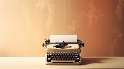 Vintage typewriter header